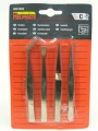 Pinzetten-Set 4-teilig  3xgerade 1xgebogen