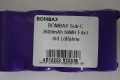 BOMBAX Sub-C 3600mAh NiMH F4x1 mit Lötfahne