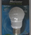 Memostar Energiesparlampe Golf Ball 9W E27