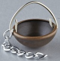 Kahlert Kessel aus Kupfer mit Kette