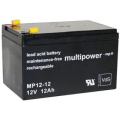 Multipower Blei Akku VDS 4,8mm 12V / 12Ah