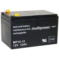 Multipower Blei Akku VDS 4,8mm 12V / 12Ah