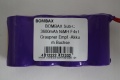 BOMBAX Sub-C 3600mAh NiMH F4x1 Graupner Empf.-Akku m.Buchse