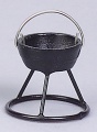 Kahlert Kessel schwarz mit Ständer