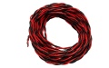 Kupfer-Doppellitze flexibel 2x0,75 qmm Rot-Schwarz 5m
