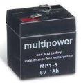 Multipower Blei-Akku 6V / 1,0Ah