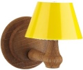 Kahlert Wandlampe Wandhalter Kunststoff Schirm gelb