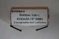 Bombax Sub-C 4500mAh HP NiMH Einzelzelle mit Lötfahne