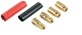 Federkorb Goldkontakte 2,5mm  je 5 x Stecker