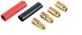 Federkorb Goldkontakte 2,5mm  25 x Stecker