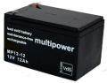 Multipower Blei Akku VdS (6,3mm) 12V / 12Ah
