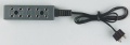Kahlert 5er-Verteilerleiste m. Stecker f. Trafo schwarz NML