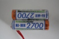 Sanyo HR-3U 2700mAh AA  F2x2 Graupner Empf.-Akku m. Buchse
