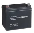 12V / 34 Ah Multipower Blei Akku Zyklenfest